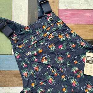NWT Duluth Small x31L Heirloom Gardening Lined Bib Overalls Mushroom Terrarium